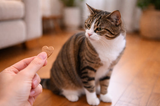 Katze wendet sich von einem angebotenen Snack ab – Katze frisst Leckerli plötzlich nicht mehr und zeigt wählerisches Verhalten